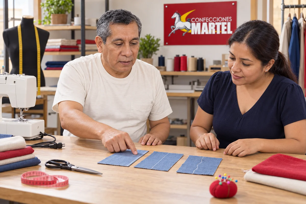 Personaje guía de Martel: comparar muestras rectas con una irregular sin exageración