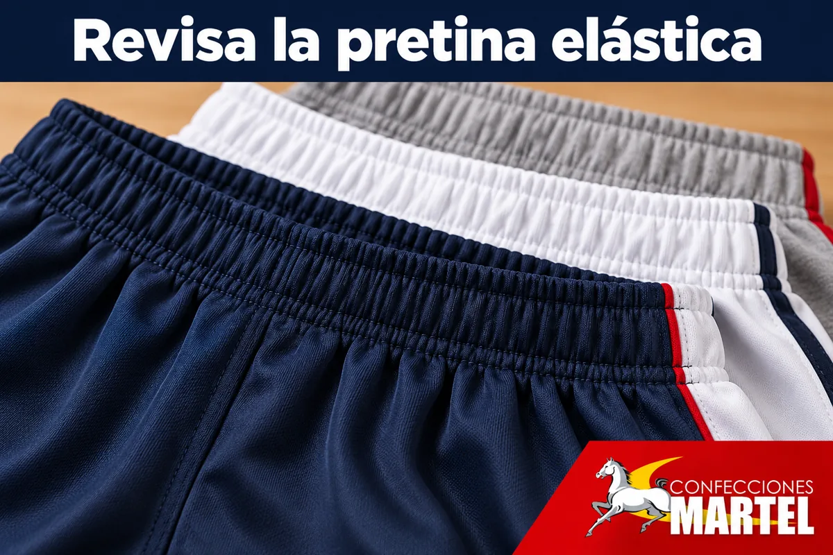 Detalle de pretina elástica sin cordones largos