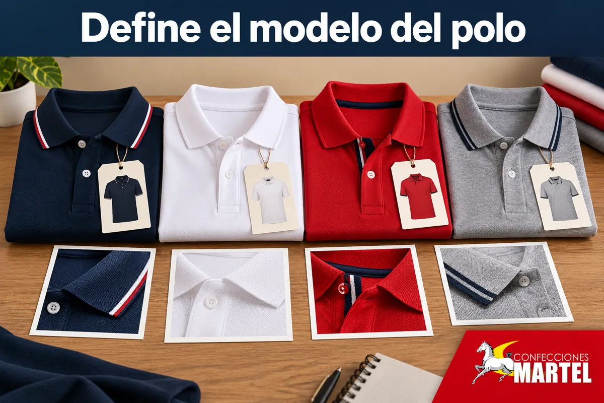 Prendas ordenadas con fichas de modelo sin letras, comparación final