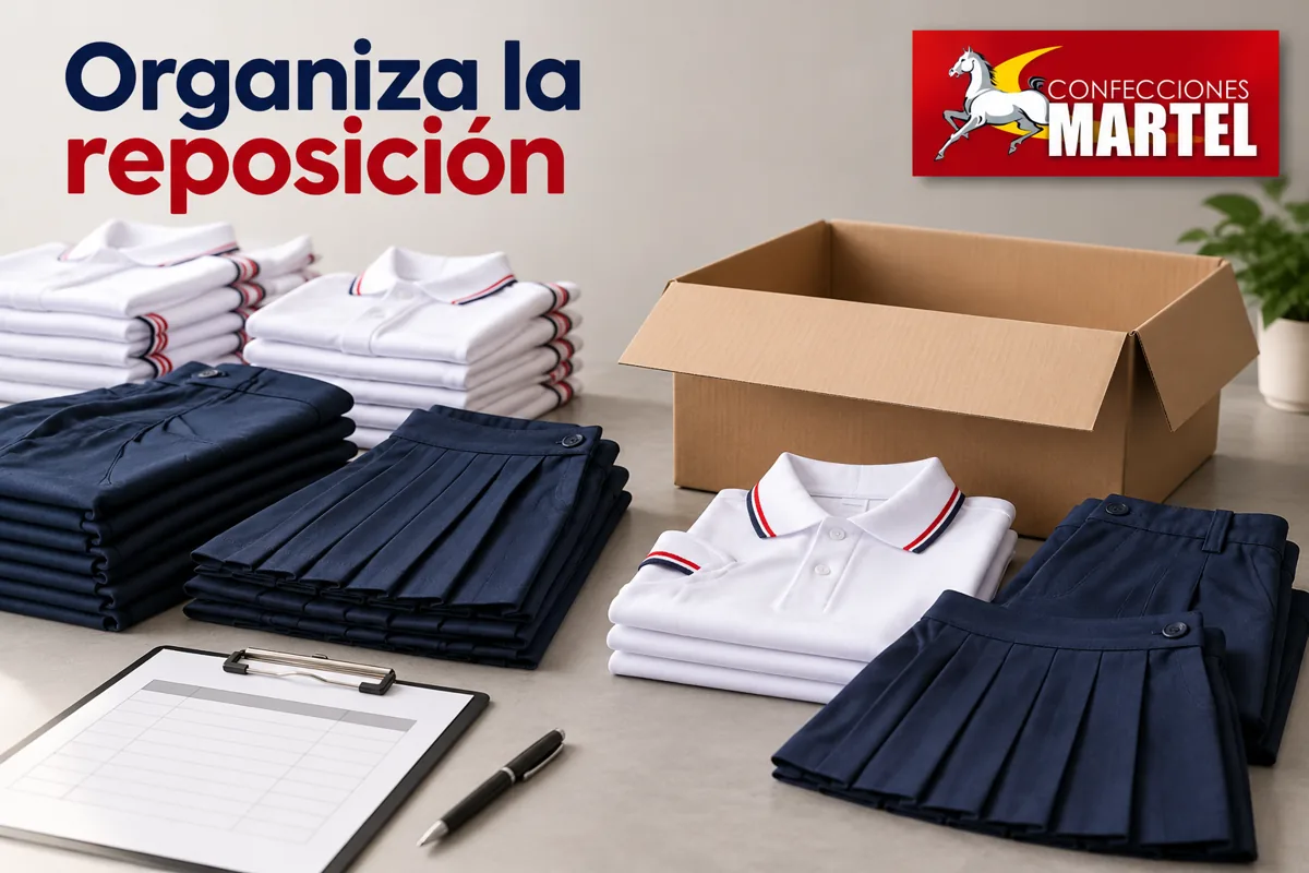Uniformes de lote anterior junto a espacio para nuevo lote