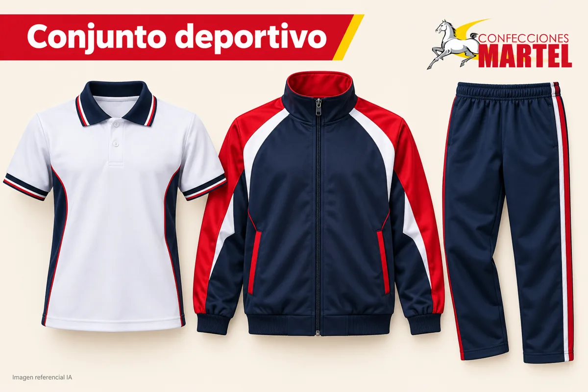 Polo casaca y pantalón deportivos separados y contables