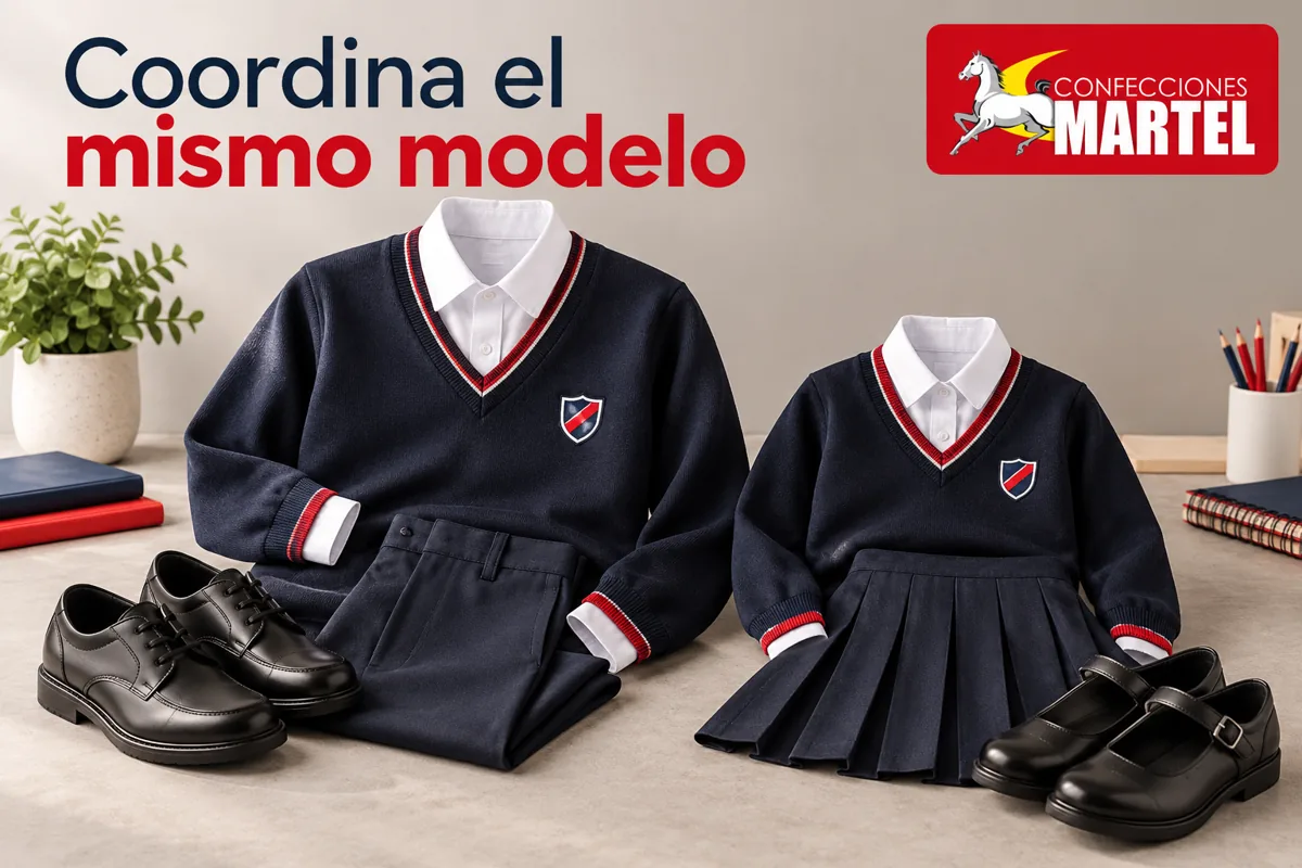 Dos conjuntos escolares de tamaños distintos con misma identidad genérica