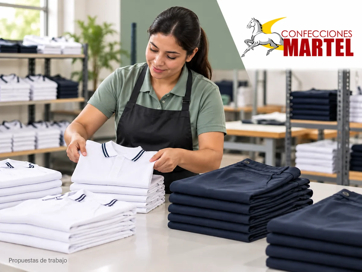 Propuesta ilustrativa Martel: adulto dobla polos y pantalones sin embalajeclientereal.