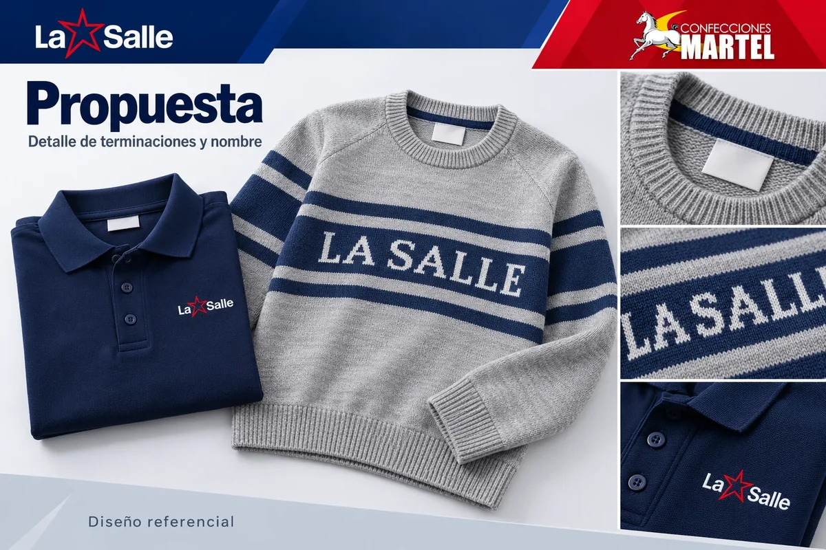 Propuesta Martel: detalle de terminaciones y nombre con referencia La Salle Lima — Breña en Breña