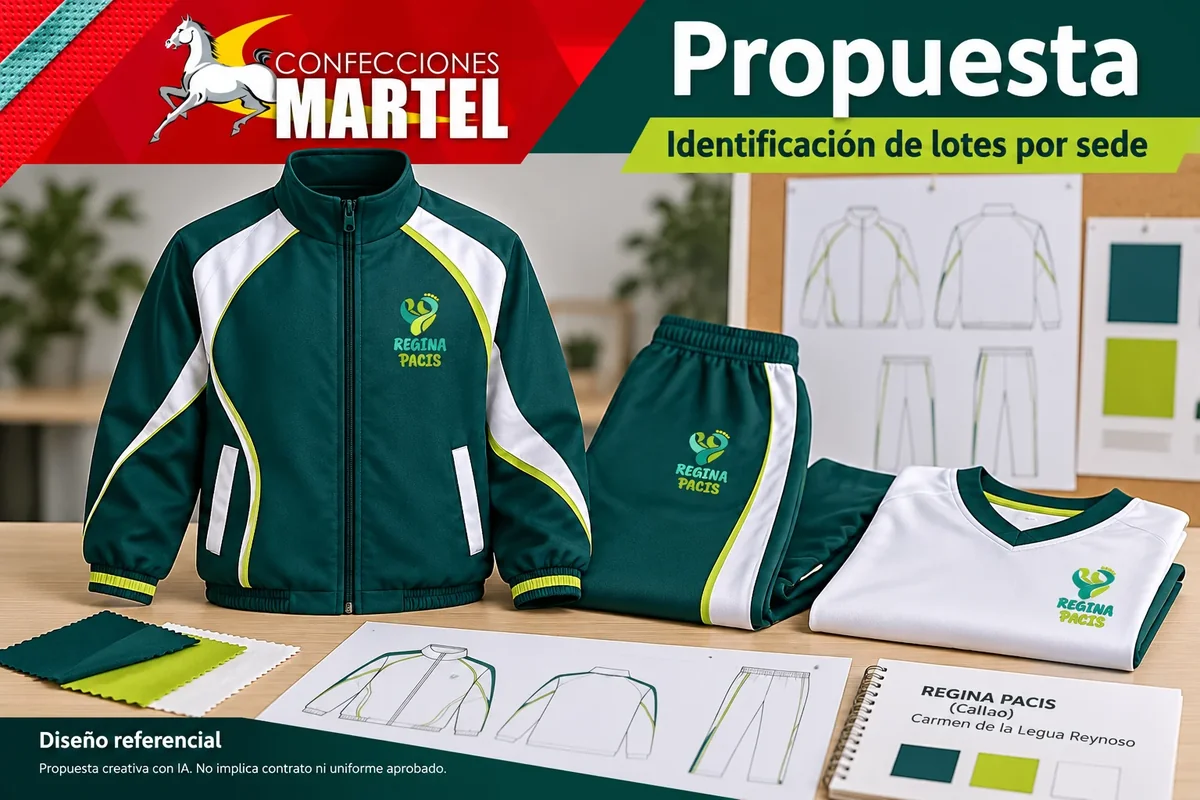 Propuesta Martel: identificación de lotes por sede para referencia Regina Pacis (Callao) en Carmen de la Legua Reynoso