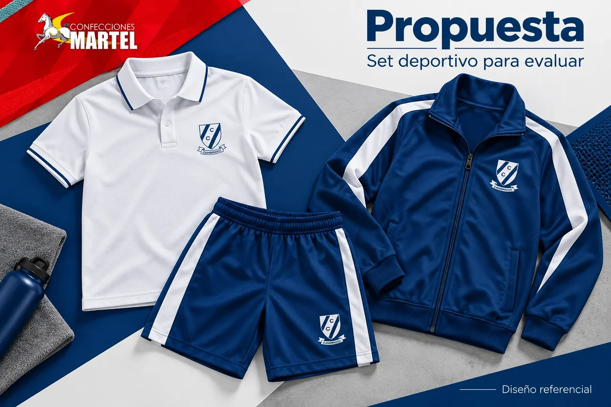 Propuesta Martel: set deportivo para evaluar con referencia Cambridge College Lima en Chorrillos