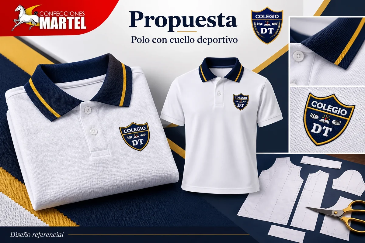 Propuesta Martel: polo con cuello deportivo con referencia Diego Thomson — El Agustino en El Agustino