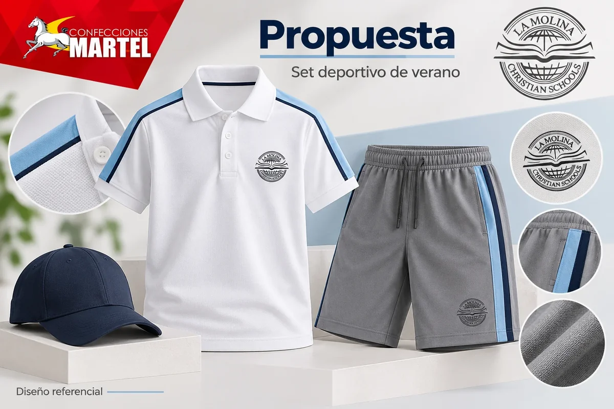 Propuesta Martel: set deportivo de verano con referencia La Molina Christian Schools en La Molina