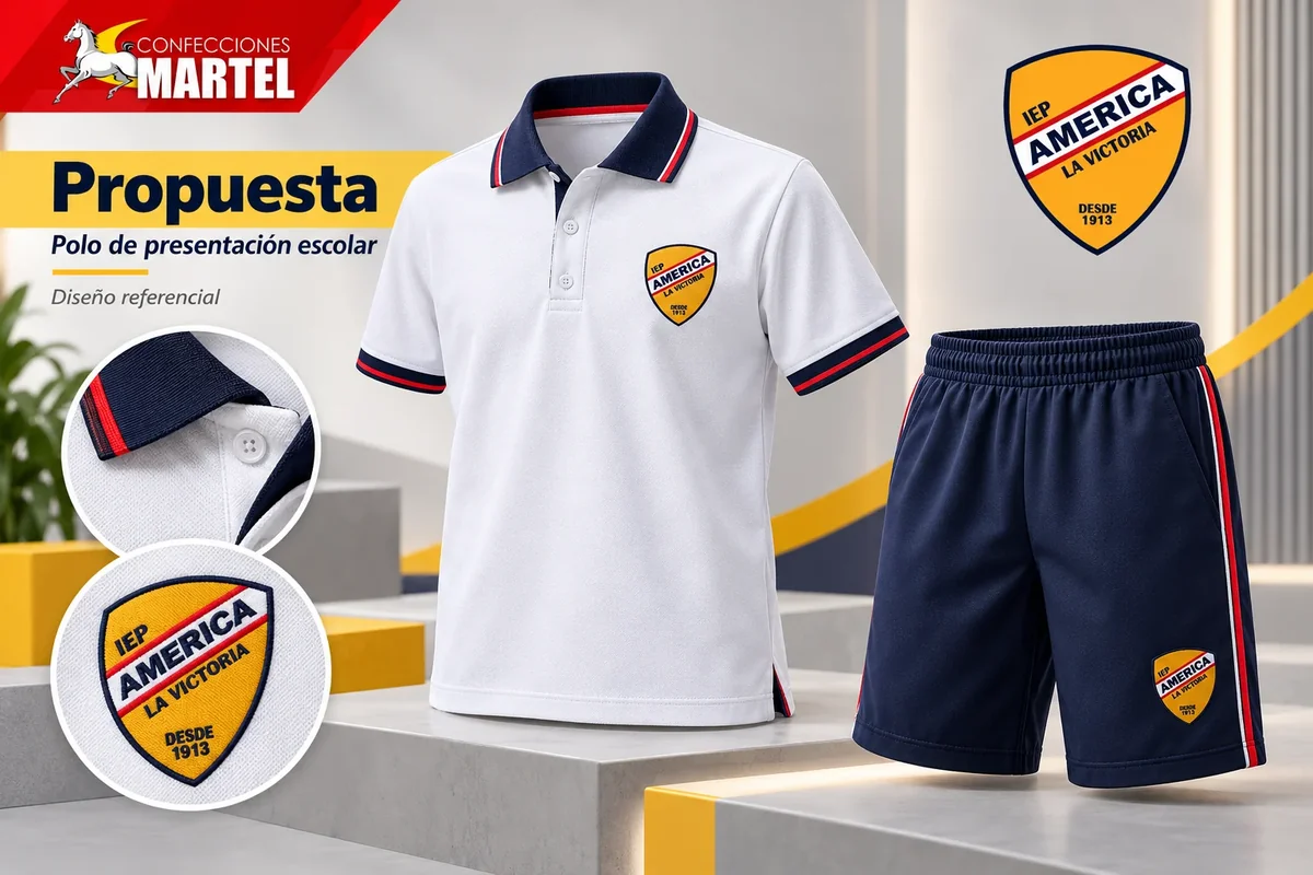 Propuesta Martel: polo de presentación escolar con referencia Colegio América La Victoria en La Victoria