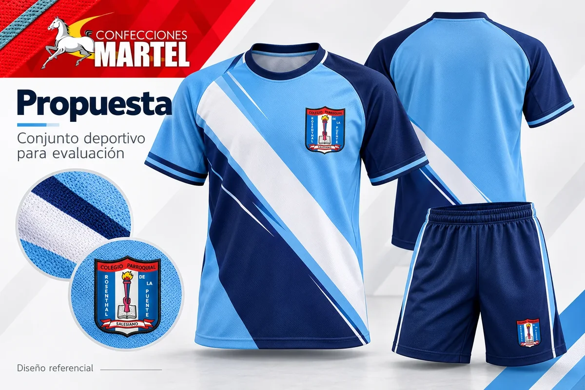 Propuesta Martel de conjunto deportivo para evaluación con referencia Colegio Salesiano Rosenthal de la Puente en Magdalena del Mar