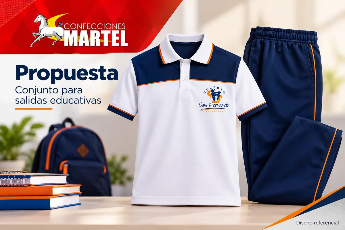 Propuesta Martel de conjunto para salidas educativas con referencia I.E.P. San Fernando de Pachacamac en Pachacámac