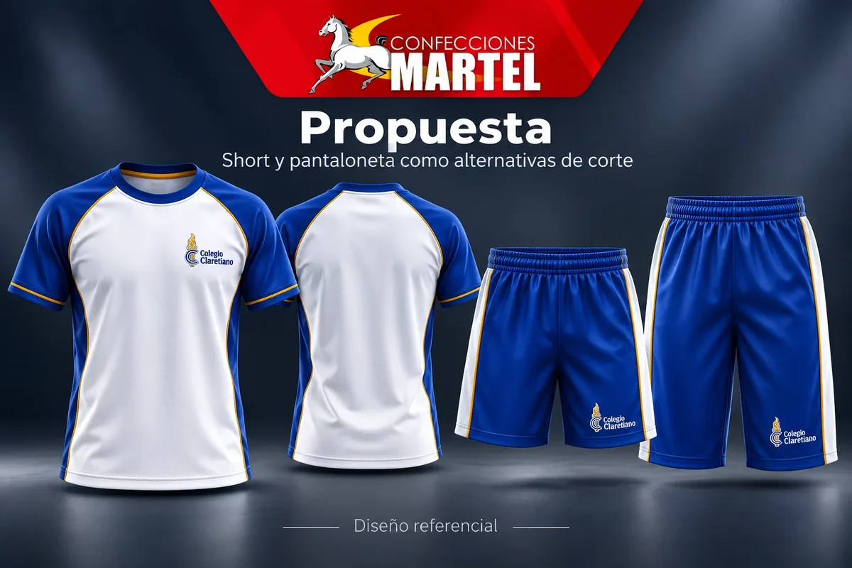 Propuesta Martel: short y pantaloneta como alternativas de corte para referencia Claretiano en San Miguel