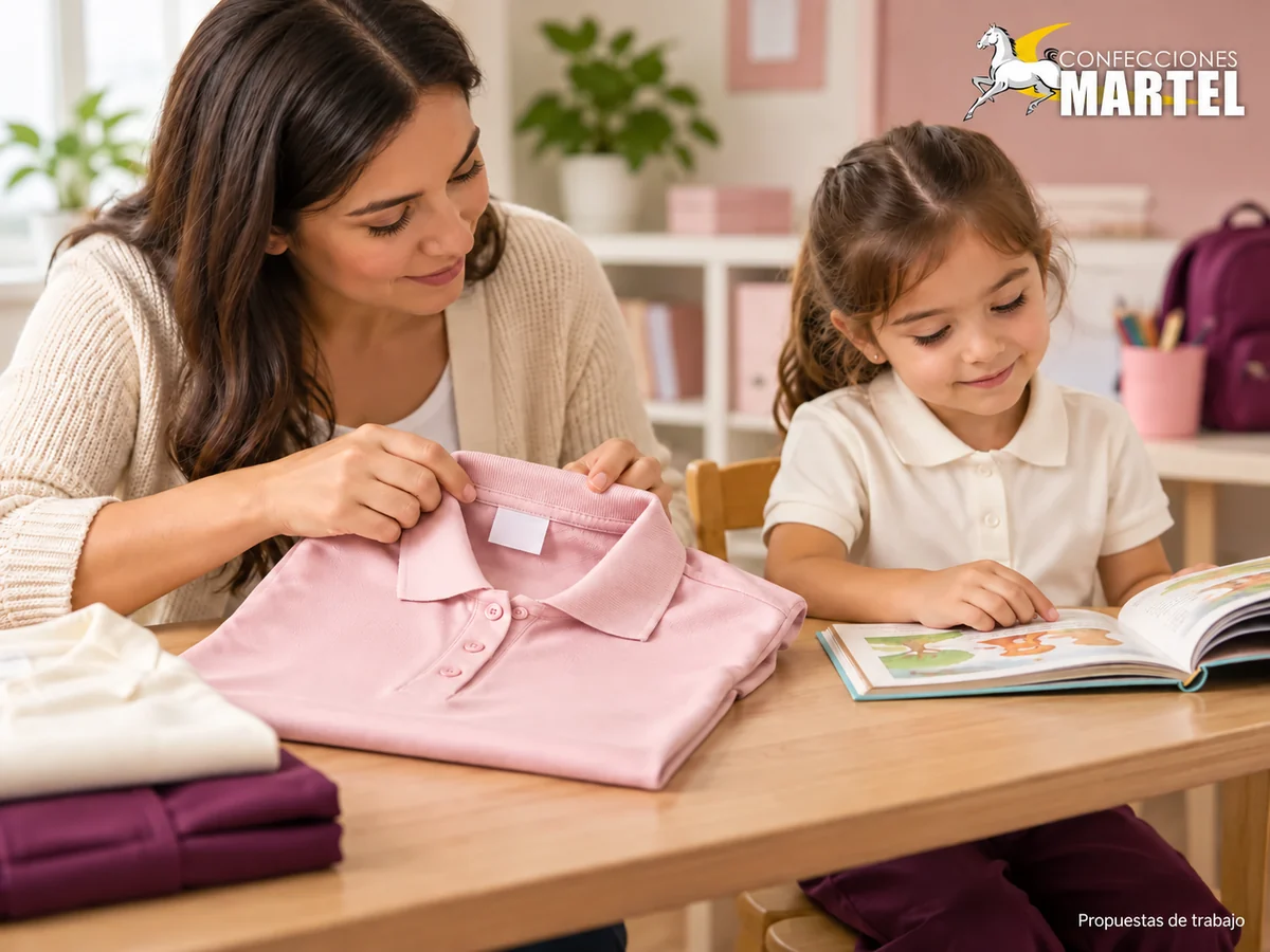 Propuesta ilustrativa Martel: cuello e interior etiqueta en prenda mesa no niño incomodo.