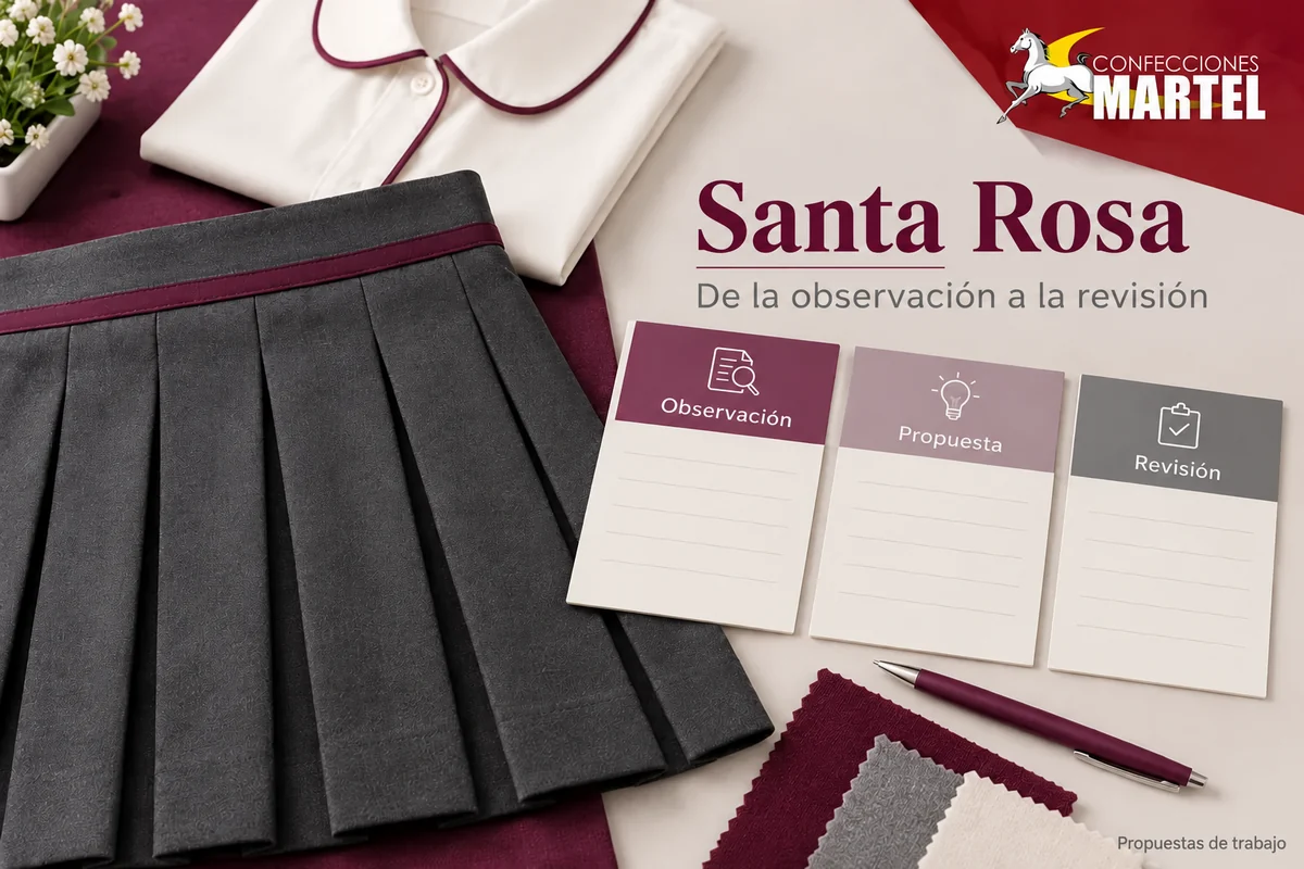 Ilustración referencial de tarjetas Observación/Propuesta/Revisión, para explicar evidencia de corrección por revisar, no caso real ni resultado inventado.